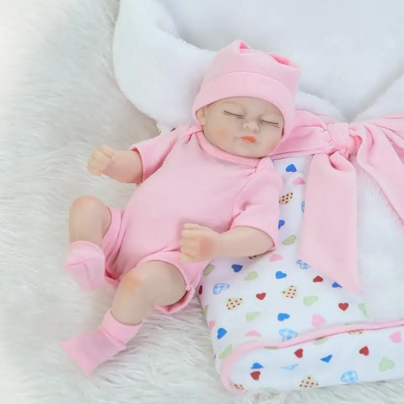 Adorable 12inch Soft Vinyl Silicone Mini Reborn Baby Doll