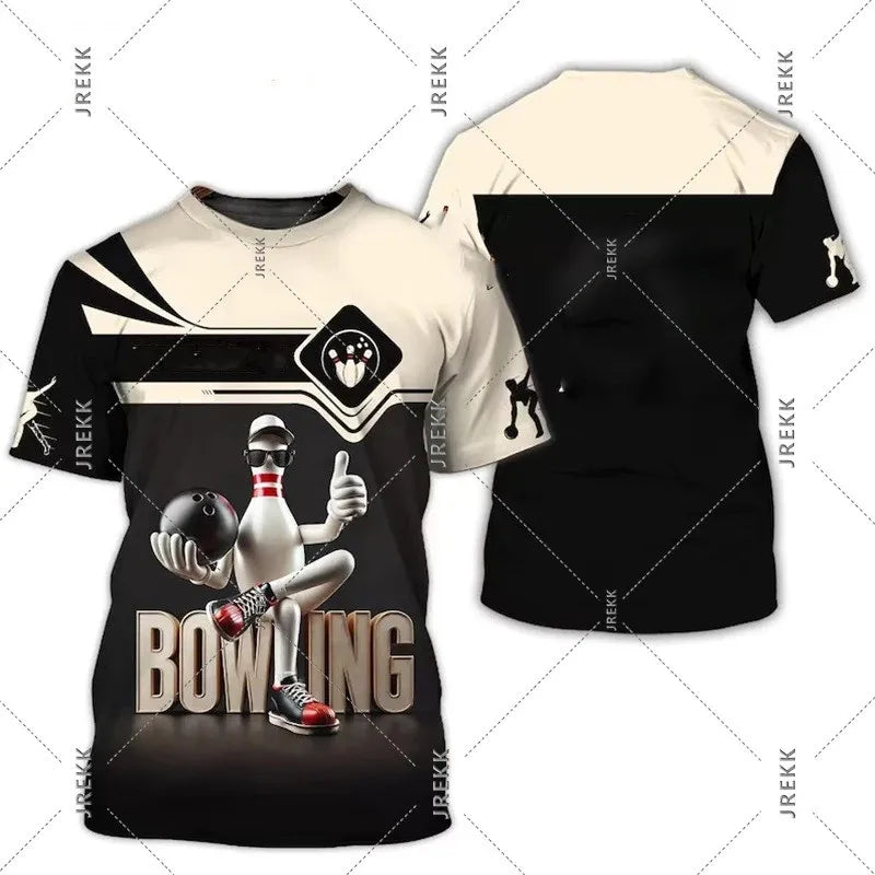 Men's Custom Name Bowling T-Shirt