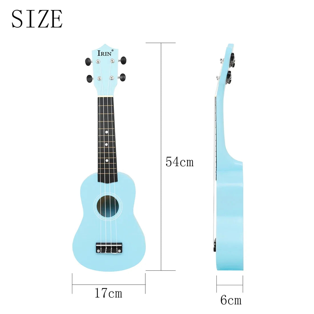 IRIN 21-Inch Hawaiian Beginner Soprano Ukulele
