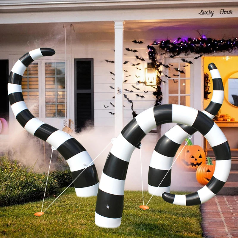 Giant Inflatable Halloween Sandworm Decor