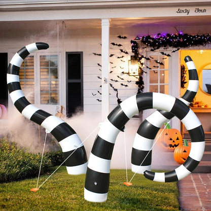 Giant Inflatable Halloween Sandworm Decor
