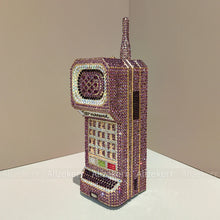 Alizekerr Cellphone Shaped Diamond Evening Bags