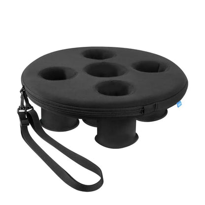 Floating 5-Hole Drink Holder & Ice Tray for Pool & Hot Tub