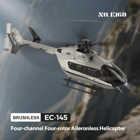 WLtoys K160 4CH RC Helicopter EC-145 6-Axis Gyro Brushless Fixed Altitude Helicopter