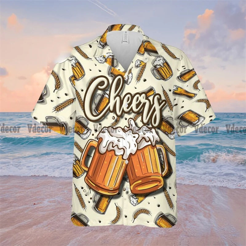 Men's Electric Guitar Graphic Hawaiian Shirt