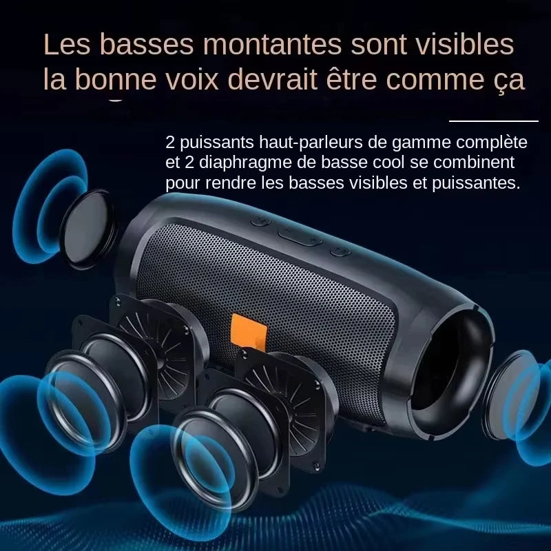 Lenovo Portable Bluetooth 5.4 Wireless Subwoofer Speaker