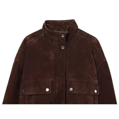Women's Autumn Slim Pocket Outerwear Jacket