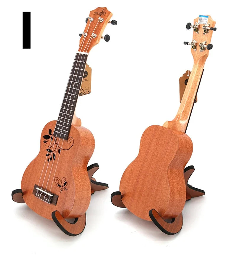 21-Inch Soprano Ukulele Starter Kit - Mahogany Wood & Nylon Strings
