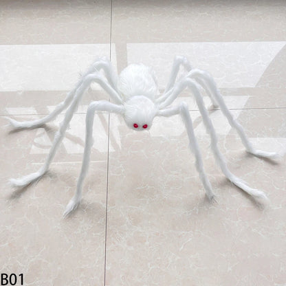 Giant Plush Black Spider Outdoor Halloween Prop Decor