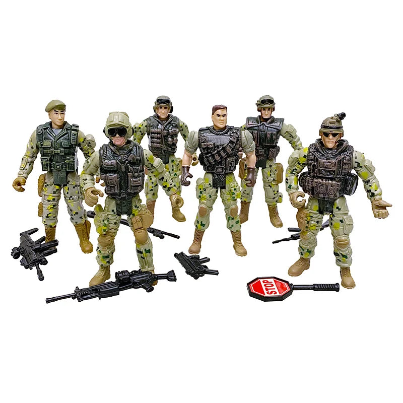 6Pcs SWAT Team Movable Action Figures