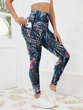 Printed High Waistband Leggings with Pockets
