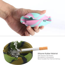 Silicone Shatterproof Heat-Resistant Glow-in-Dark Easy Clean Ashtray