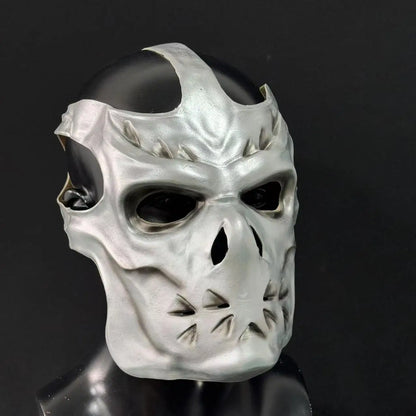 Jason Voorhees Silver Full-Head Latex Mask - Halloween Cosplay & Masquerade Prop