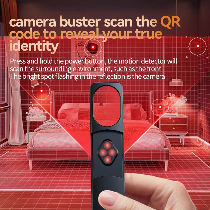 Anti-Spy Hidden Camera Detector & Wireless RF Signal Scanner
