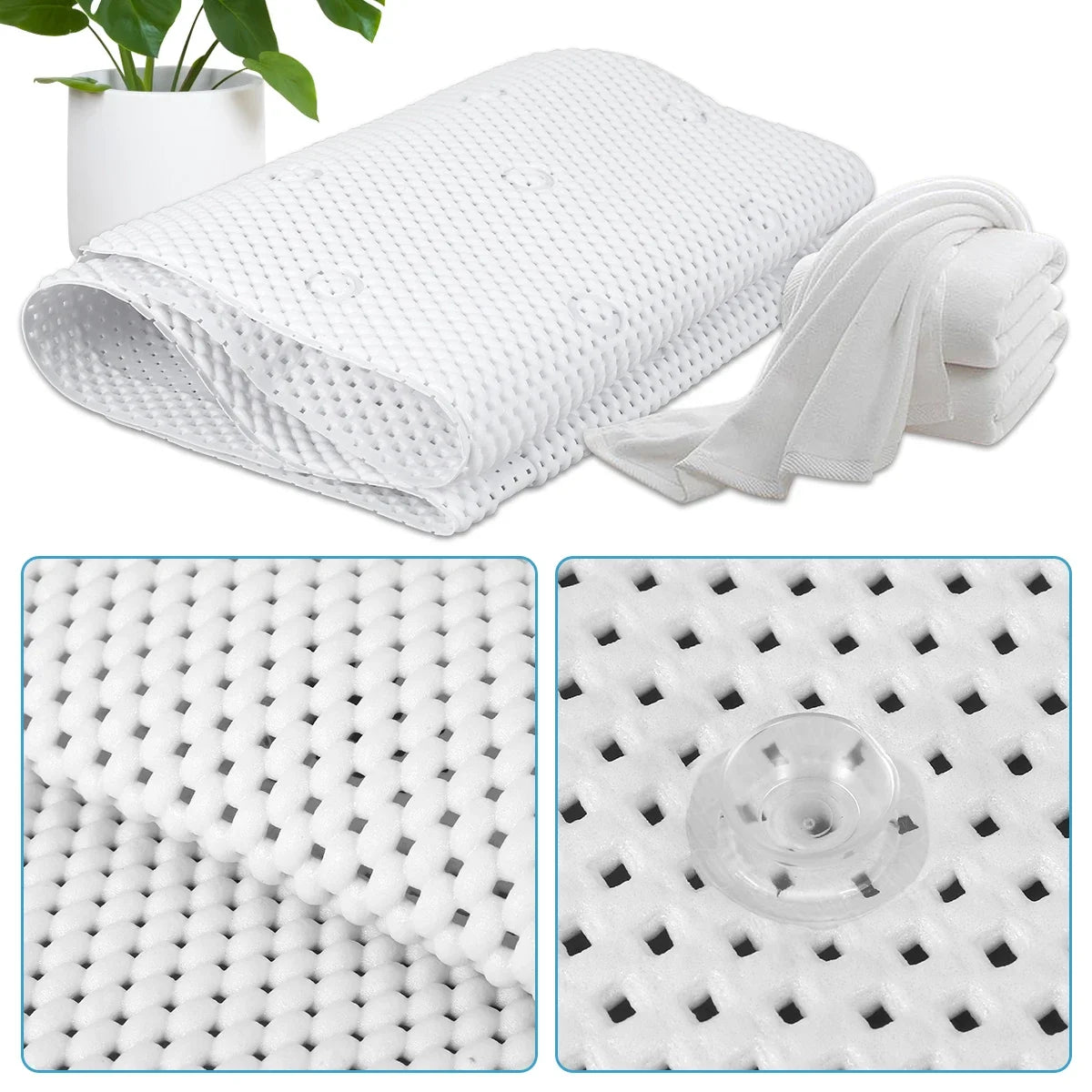 Full Body Non-slip Suction Cup Neck Rest Massage Pillow