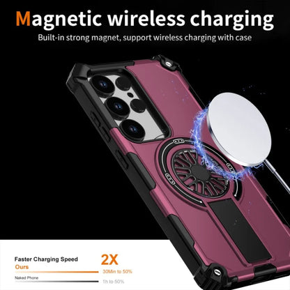 Armor 2-in-1 Shockproof Magnetic Adhesive Protective Case for Samsung