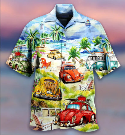 Loose Breathable 3D Print Trendy Hawaiian Shirts