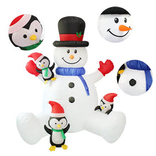7FT Christmas Inflatable Sitting Decoration with LED Lights