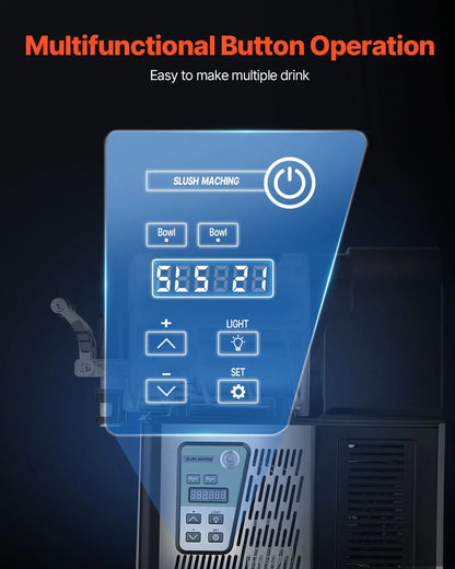 VEVOR Commercial 3Lx2 Double Tank Frozen Drink Machine