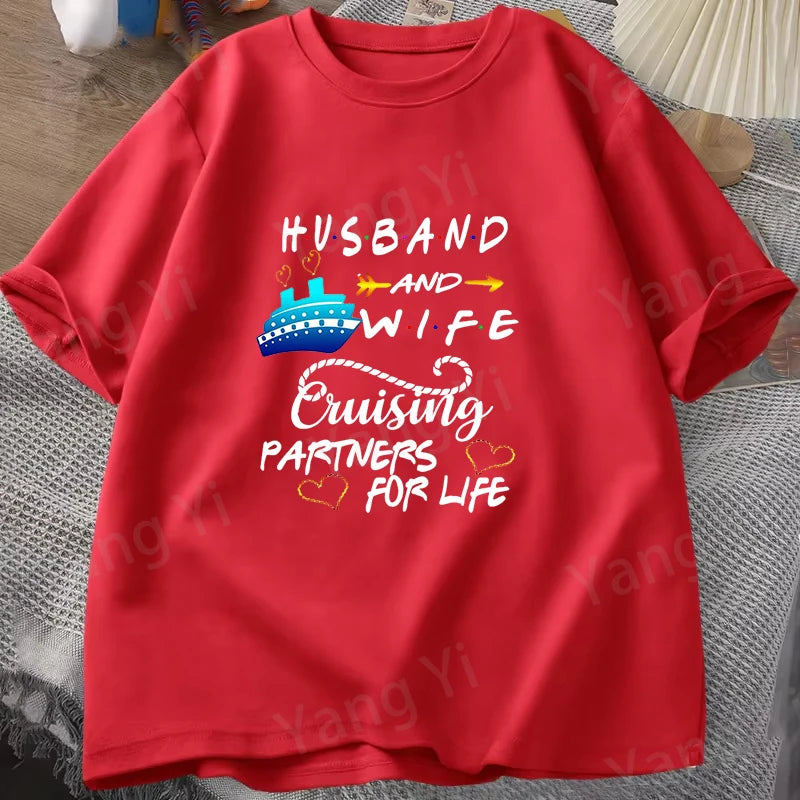 Unisex Casual Cruise Graphic T-Shirt – Short Sleeve Vacation Tee