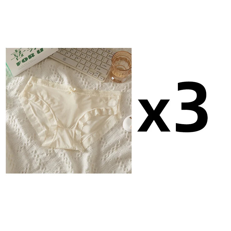 3Pcs Low Waist Quick Drying Briefs