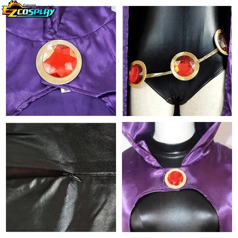Teen Titans Raven Cosplay Costume Set