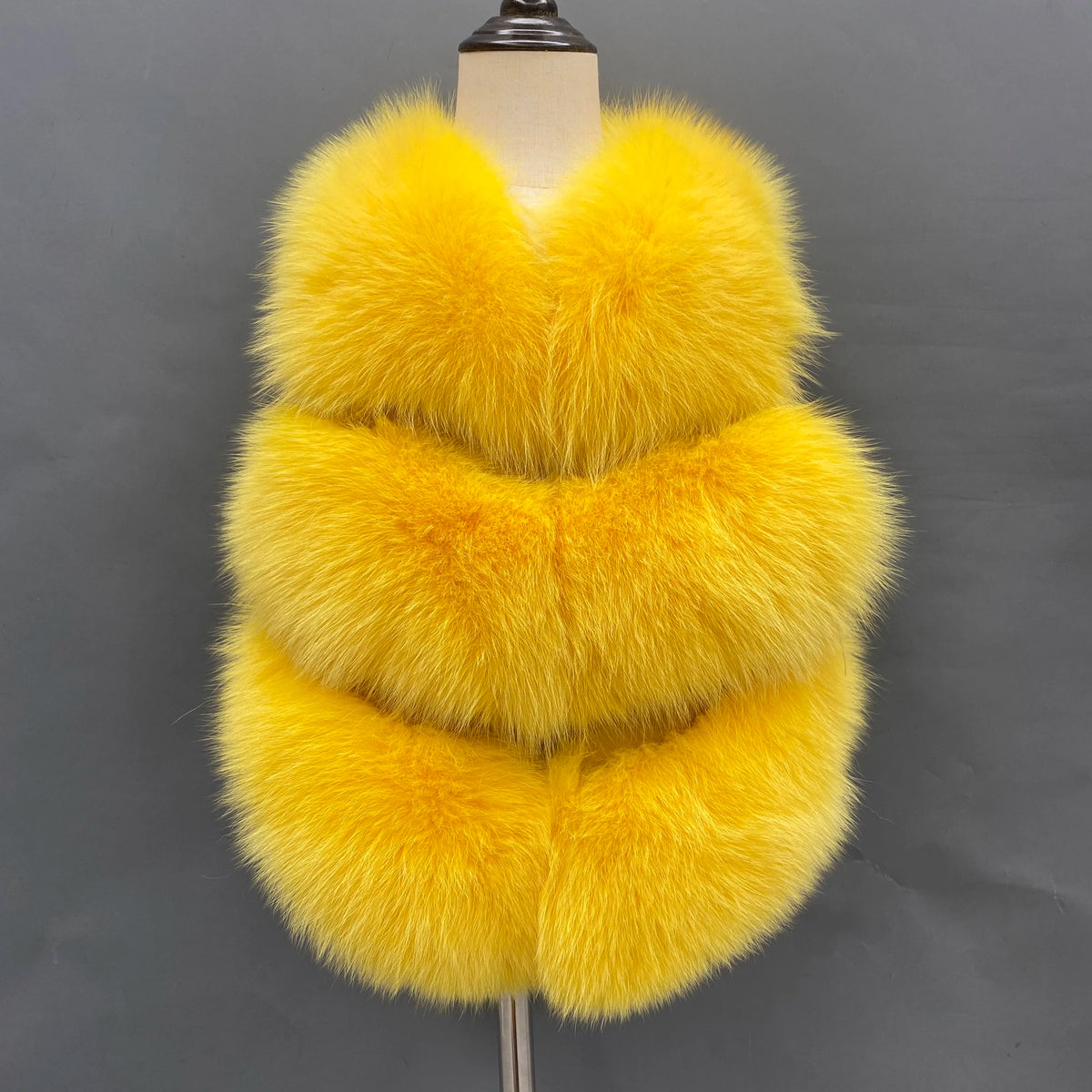 Girls' Genuine Fox Fur Vest - High-End Winter Gilet
