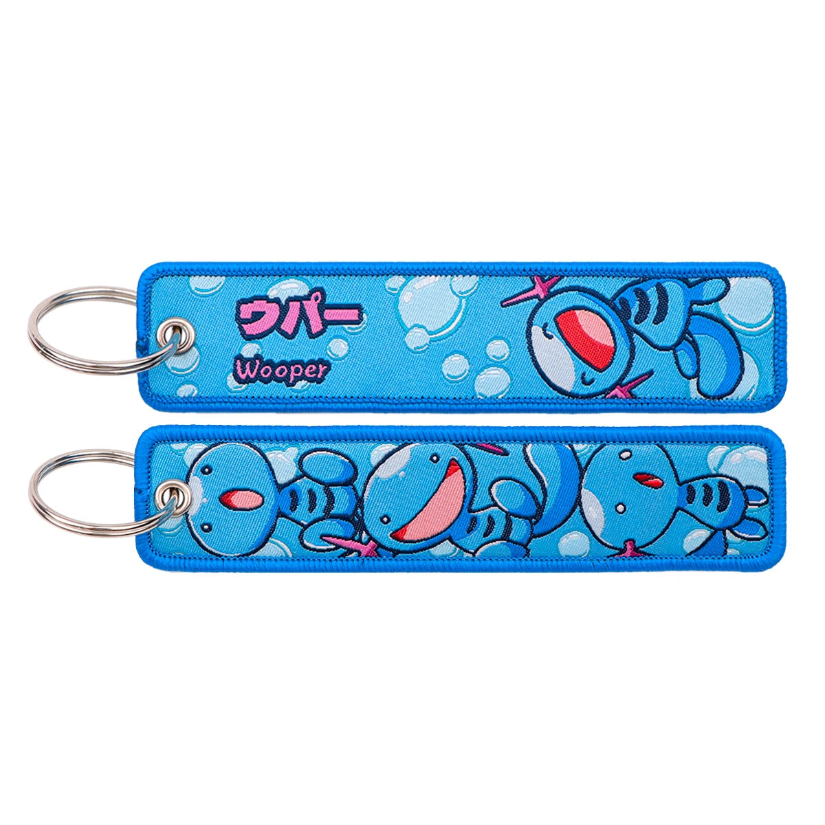 Japanese Anime Embroidered Fob Jet Tag Keychain