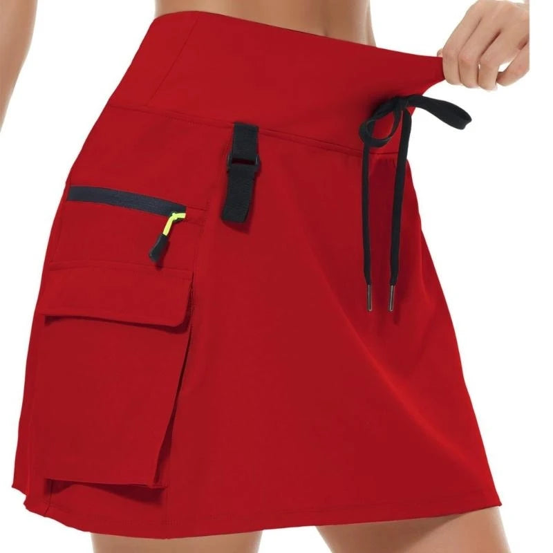 Women's High-Waisted Athletic Cargo Skort
