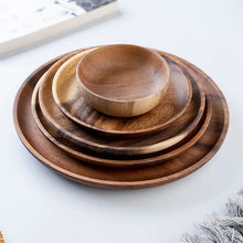 Round Wooden Dinner Plates
