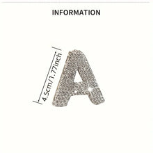 Sparkling Rhinestone Alphabet Keychain