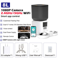 8L Smart Automatic Pet Feeder with 1080P HD Camera