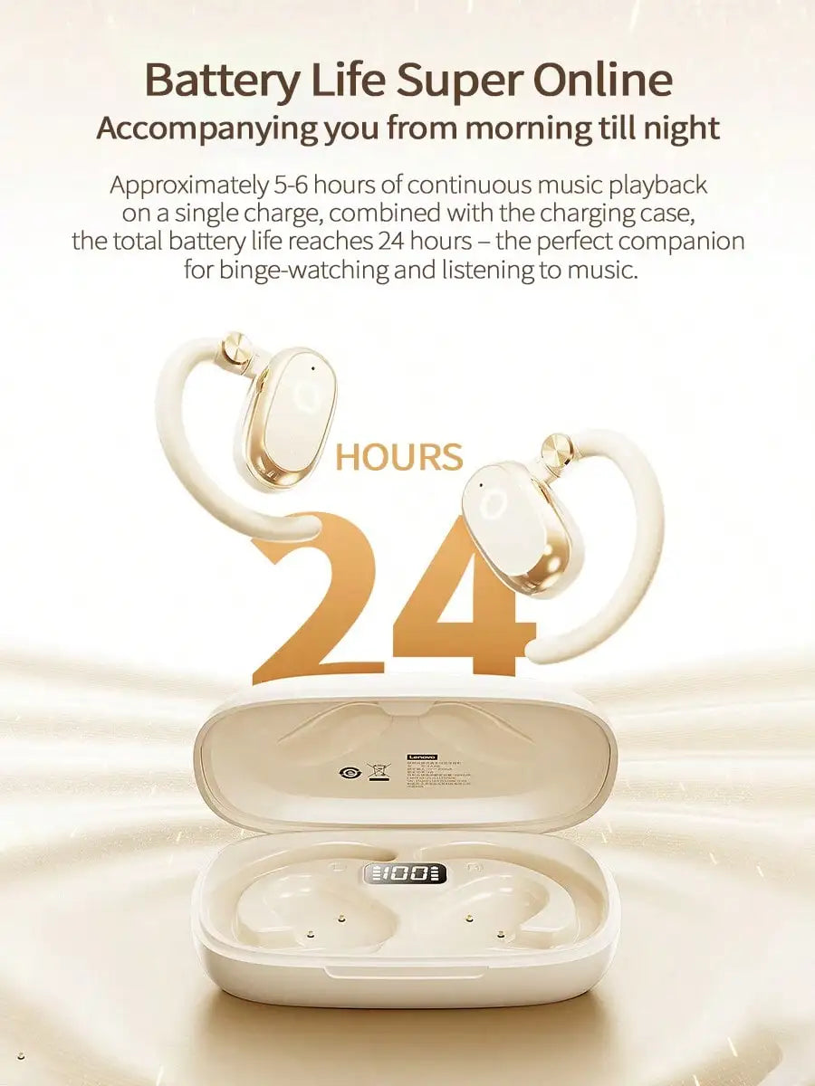 Lenovo EA366 Over-Ear Bluetooth Headphones Open-Back Bone Conduction