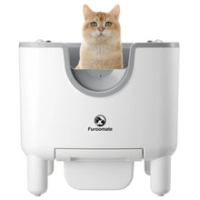 Self-Cleaning Open-Top Automatic Litter Box with Odor Control