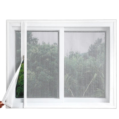 Self-adhesive Zippered Window Screen