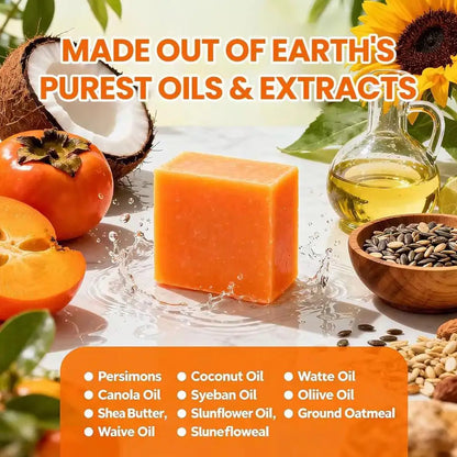 Handmade Persimmon Deodorizing Body Soap Bar (100g)