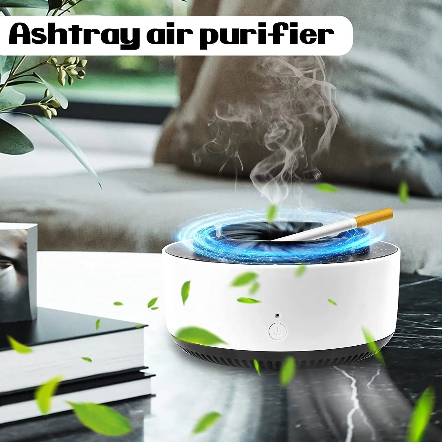 Smart Smokeless Air Purifier Ashtray - Anion Filtration & Aromatherapy Dispenser