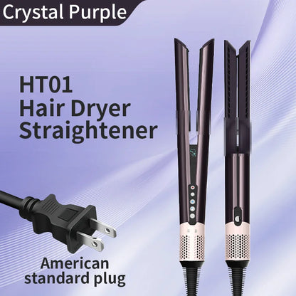 HT01 2-in-1 Hair Dryer & Straightener Brush