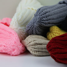 Solid Color Knitted Baby Beanie