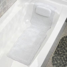 Non Slip BathTub Mat Suction Cup with Pillow Headres