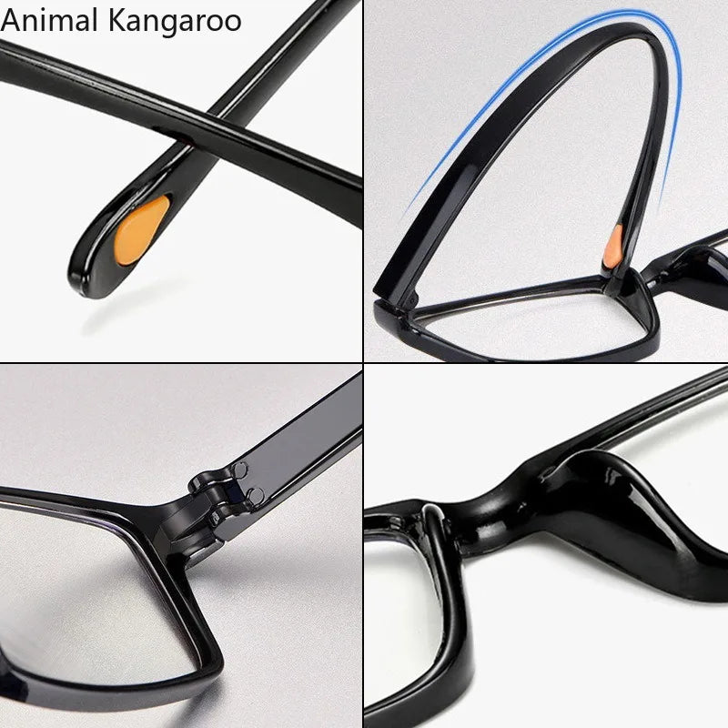 10-Pack Unisex Ultra-Light Anti-Blue Light Reading Glasses – Rectangle Frame Readers (+1.0 to +4.0)