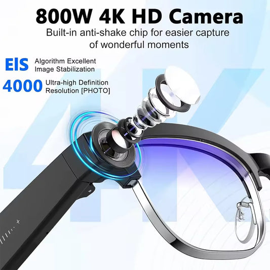 800W Pixel Camera Smart Glasses