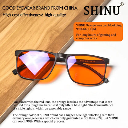 Blue Light Blocking Eliminate Eye Strain Glasses