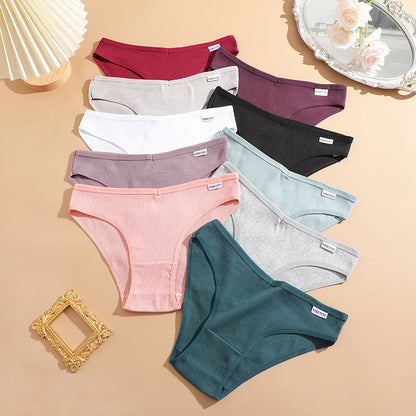 FINETOO 4Pcs Cotton Panties