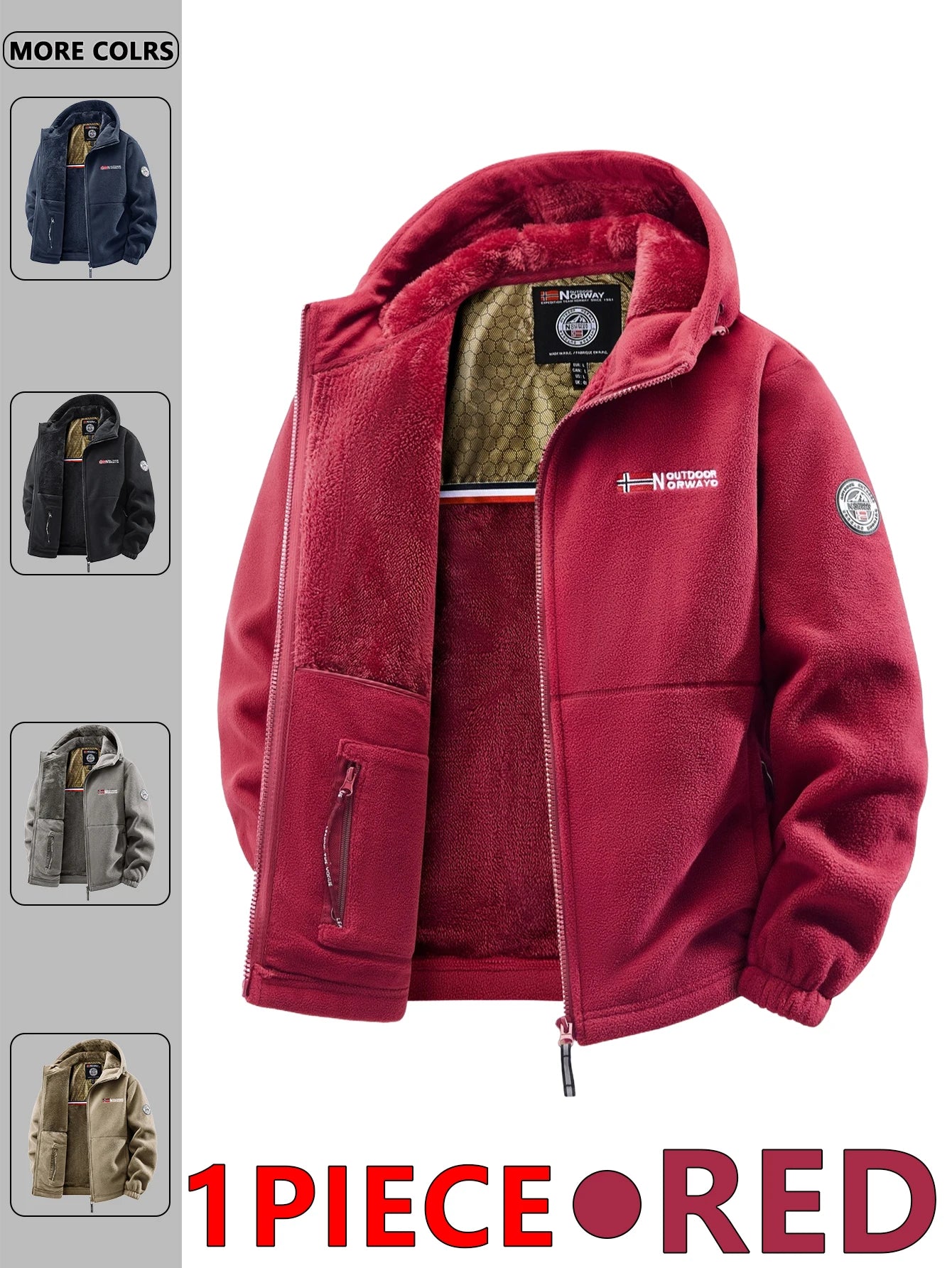 Men's All-Season Casual Padded Jacket – Lightweight Thermal Zip-Up Coat