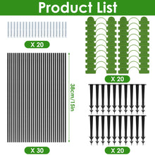 Greenhouse Hoops Folding Fiber Rod Set