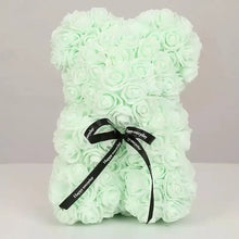 25cm Artificial Teddy Rose Flower Bear with Box