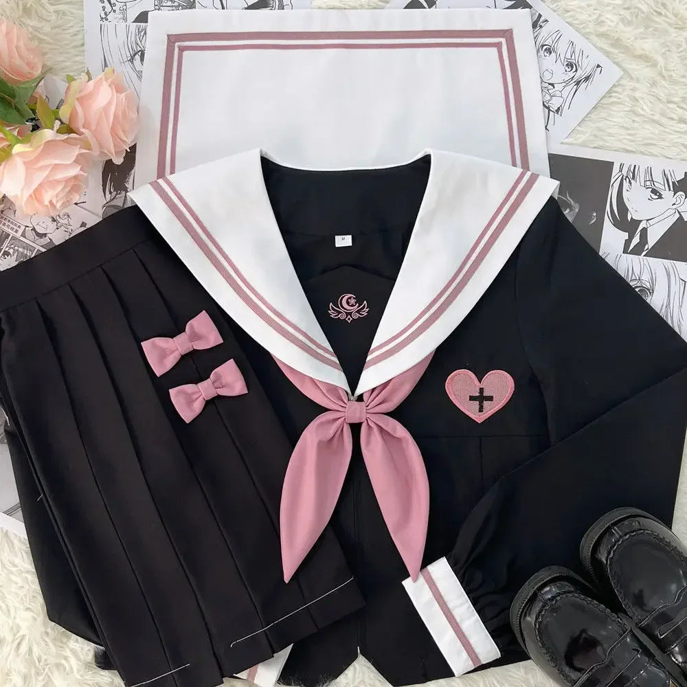Japanese & Korean JK Sailor School Uniform Set