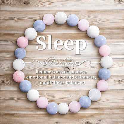 Aura Balancing 8mm Natural Stone Sleep Bracelet