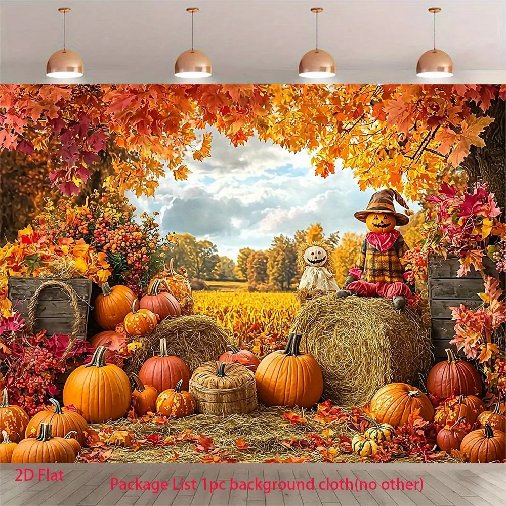 Rustic Autumn Farmhouse Wall Tapestry